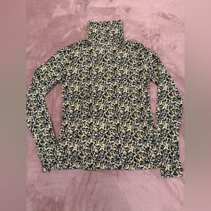 Floral Turtleneck Sweater